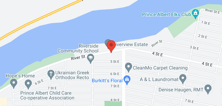 map of 565 River ST E